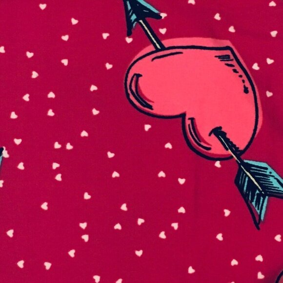 NWT LulaRoe OS Leggings Hearts Arrow Valentine Day Love Wedding Women One Size - Picture 2 of 3